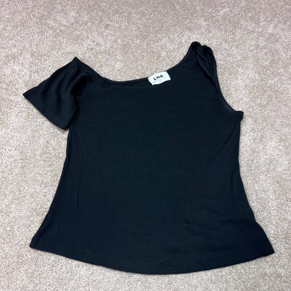 LNA Top Black Women's Size XS Short Sleeve - Picture 1 of 12